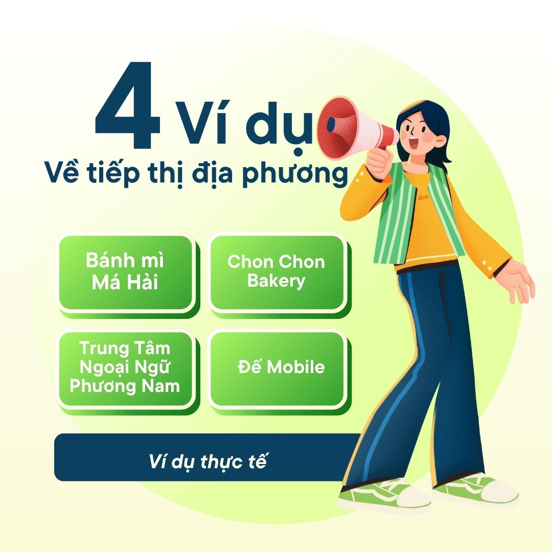 Ví dụ về tiếp thị địa phương