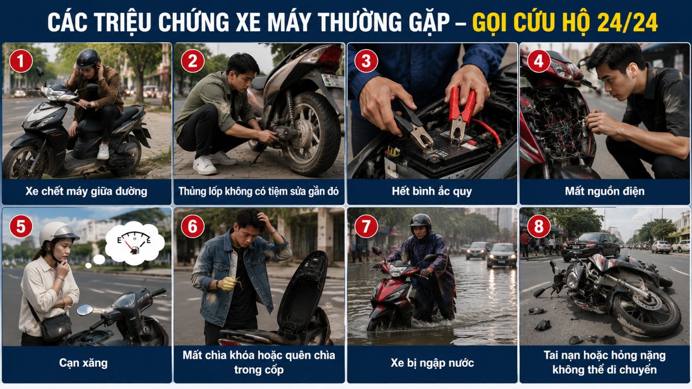 các triệu chứng xe máy hỏng giữa đường các triệu chứng xe máy hỏng giữa đường