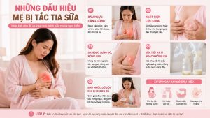 những dấu hiệu mẹ bị tắc tia sữa