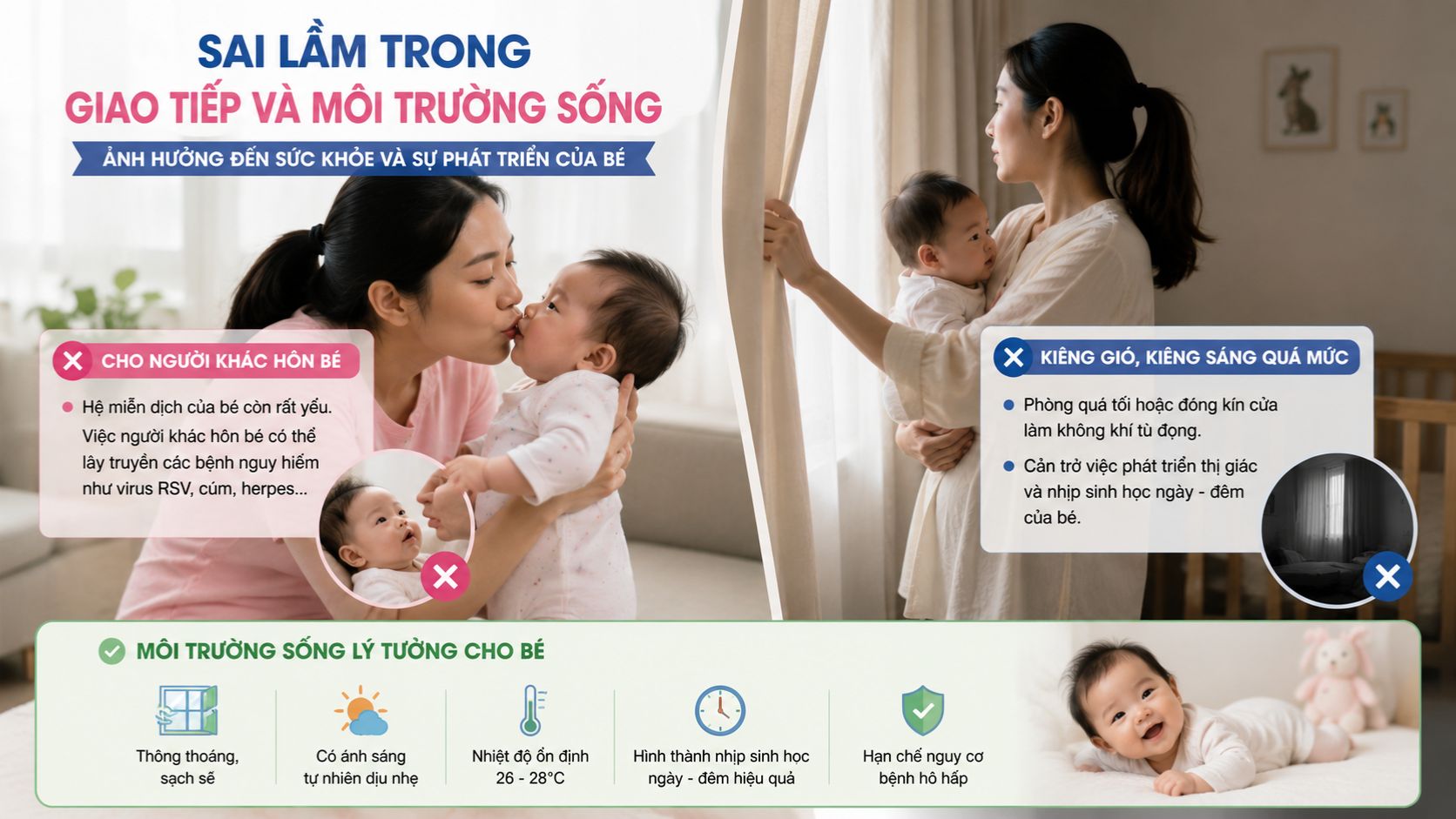 sai lầm về giao tiếp và môi trường sống của bé sau sinh sai lầm về giao tiếp và môi trường sống của bé sau sinh
