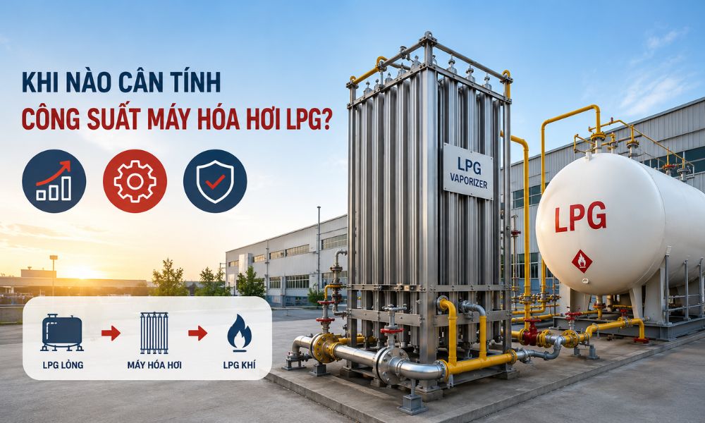 Khi nào cần tính công suất máy hóa hơi LPG?